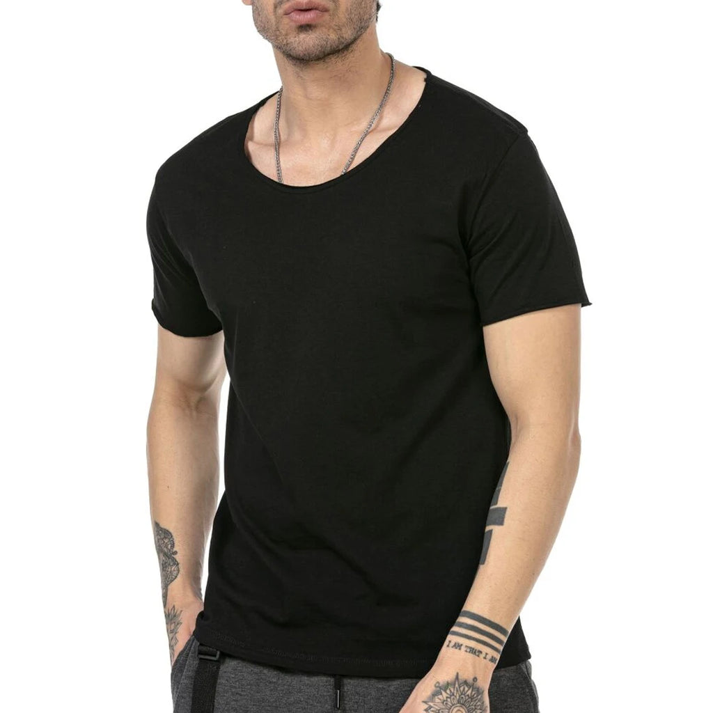 Custom Vintage Washed Retro Style Men's Tees 100% Cotton Soft Touch Knitted Fabric Anti-Pilling Breathable Anti-Wrinkle O-Neck