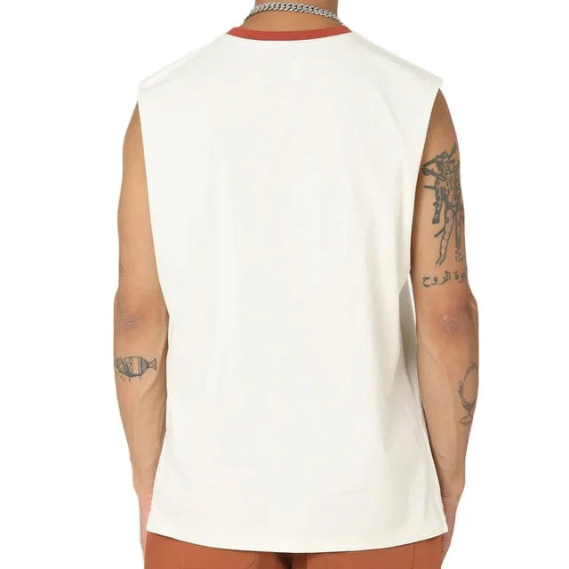 Cotton Jersey High Quality Men's Sleeveless Design Blank Custom Logo Tank Top Wholesale Vintage Trendy Loose Singlet Breathable