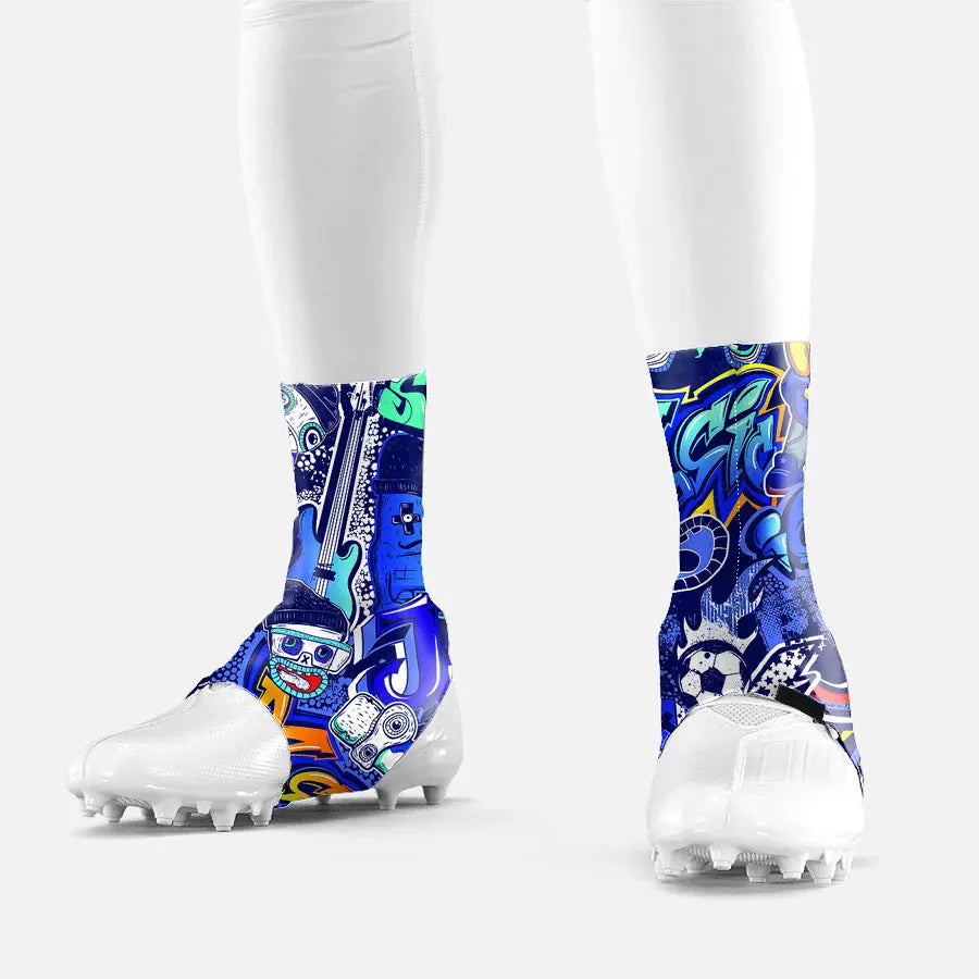 Custom Adult Kid American Football Training Equipment Football Cleat Cover Spats Customizable Spats for Kid Sports