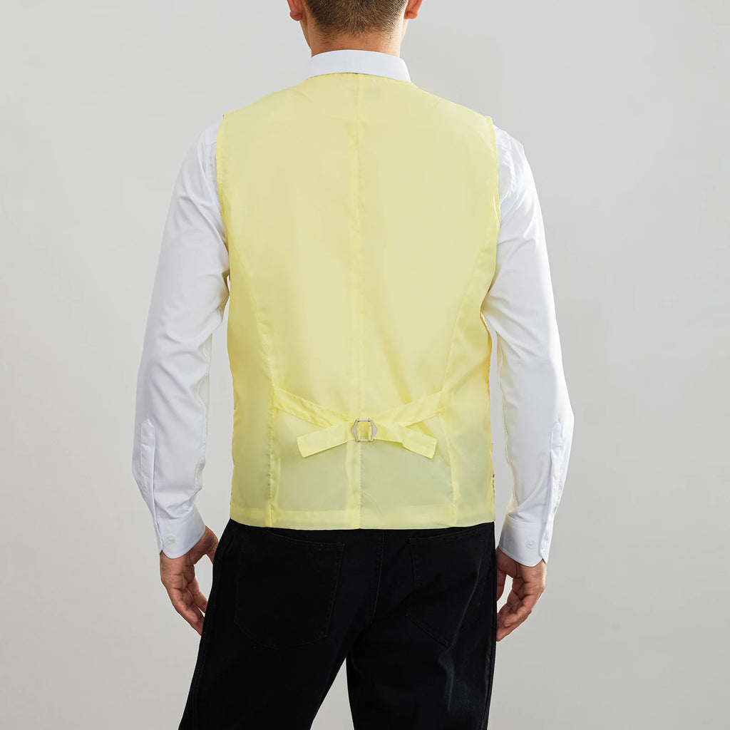 Men's Sequin Glitter V-Neck Blazer Vest