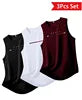 Men's Sporty Crew Neck Sleeveless Sports Vest Basketball Breathable Quick Drying Undershirt