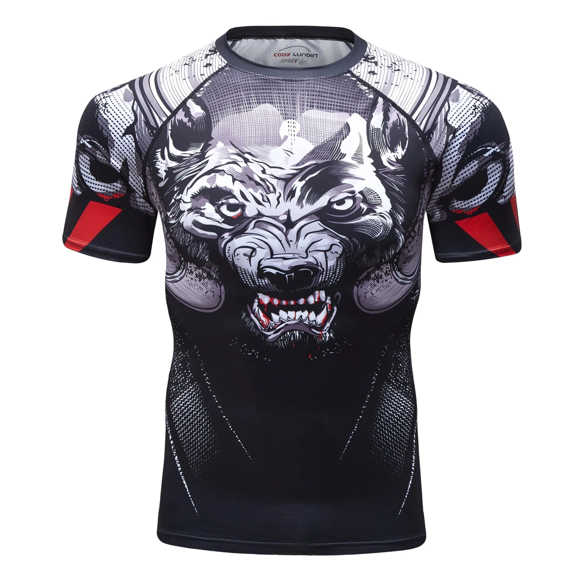Wholesale Sublimation Printed Mma Rash Guard for Men Men's Short Sleeve Compression Surfing t Shirt Rashguard Bjj