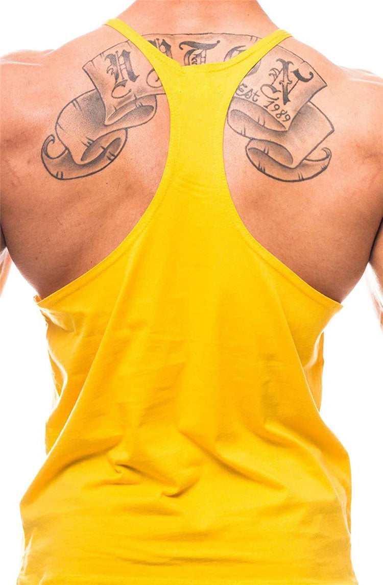 Brand Fitness Top Men Gym Tank  Clothing Mens Bodybuilding  Vest Muscle Sleeveless Singlets Fashion Workout Sports Shirt