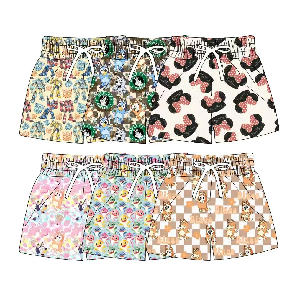 Xinye Hot Selling Kids Custom Printing Bathing Trunks Boys Fashion Printing Swim Shorts Beach Swimwear Short