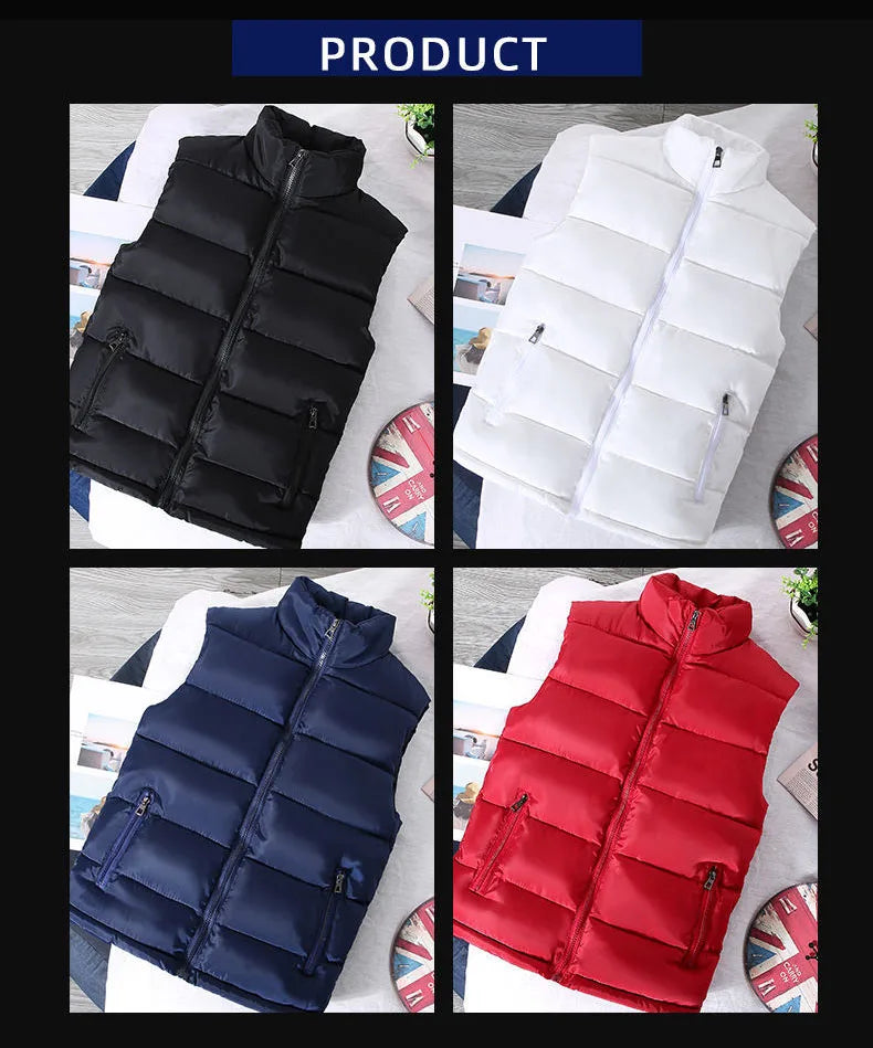Men's Warm Waterproof Sleeveless Vest Jacket