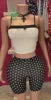 2026 Women's Clothing 2 Piece Set Women Sexy Sleeveless Bow Crop Top and Dot Shorts Summer Two Piece Women's Sets