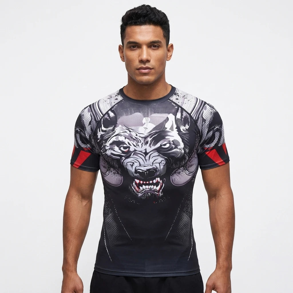 Wholesale Anime Pattern Men's Clothing Custom Printing Gym Wear Men's T Shirts