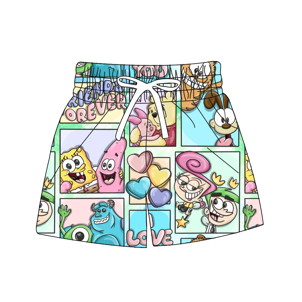 Xinye Hot Selling Kids Custom Printing Bathing Trunks Boys Fashion Printing Swim Shorts Beach Swimwear Short
