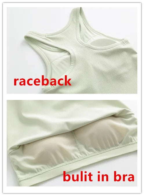 Yoke Women's New H-Shaped Back Yoga Top with Quick-Drying Features Beautiful Chest Pads Running Yoga Fitness Threaded Vest