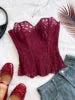 Women Corset Vintage Floral Printed Graphic Bustier Shapewear Lingerie Elegant Sleeveless Brocade Corset Tops