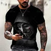 Custom Logo Bob Marley 3D Printed T-Shirt Hip Hop All over Print Graphic Tees Knitted O-Neck Clothing
