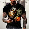 Custom Logo Bob Marley 3D Printed T-Shirt Hip Hop All over Print Graphic Tees Knitted O-Neck Clothing