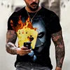 Custom Logo Bob Marley 3D Printed T-Shirt Hip Hop All over Print Graphic Tees Knitted O-Neck Clothing