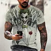 Custom Logo Bob Marley 3D Printed T-Shirt Hip Hop All over Print Graphic Tees Knitted O-Neck Clothing