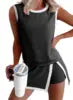 BR6314 Women's Clothing New Summer Fashion Casual Set Striped Sleeveless T-shirt Three-quarter
