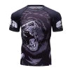 Cody Lundin New Sublimation Printing Superhero T Shirt Custom Logo Short Sleeved Tight Gym Wear Rash Guard for Men