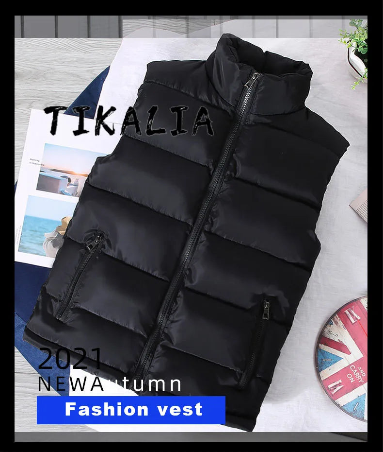 Men's Warm Waterproof Sleeveless Vest Jacket