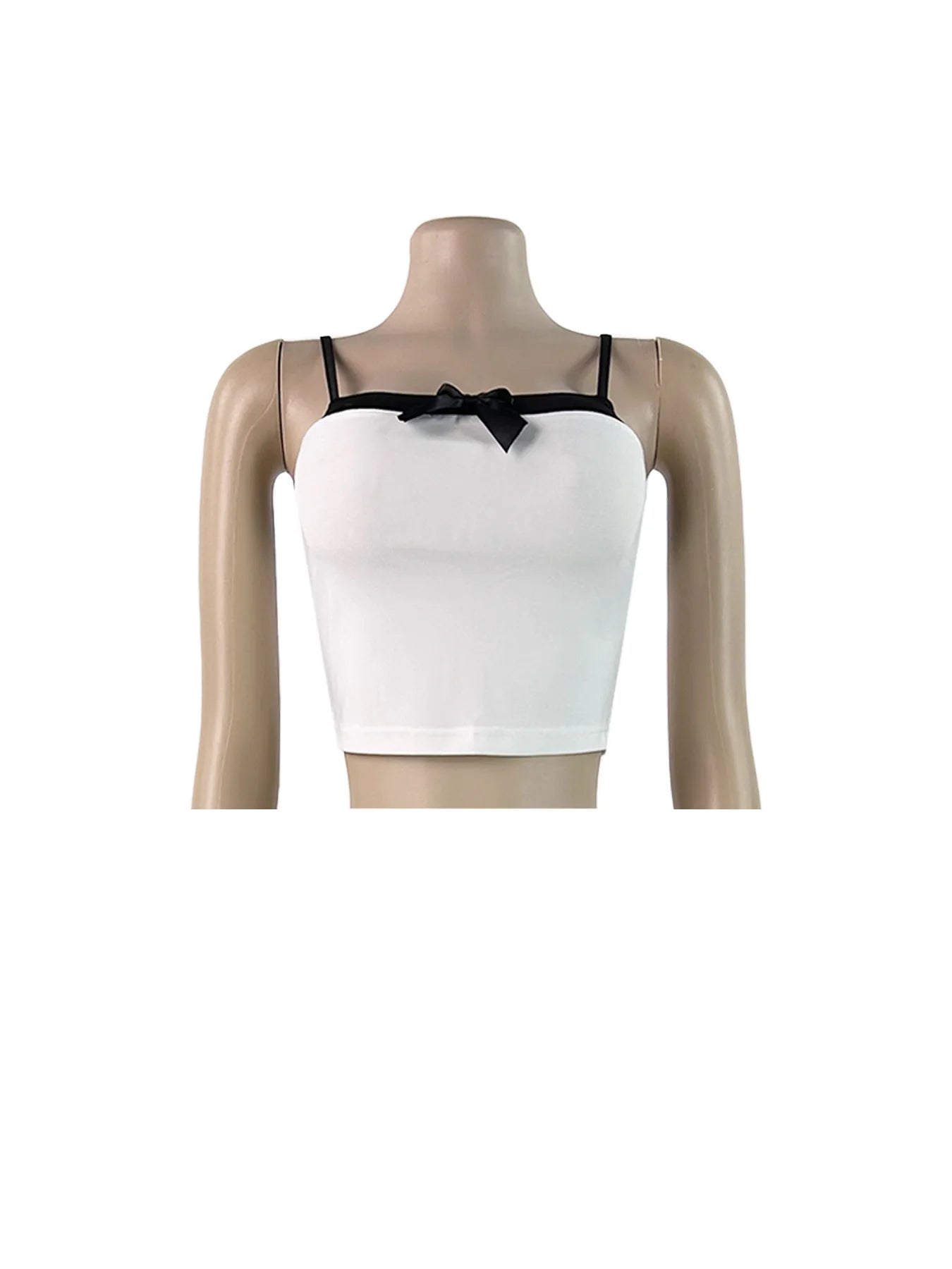 2026 Women's Clothing 2 Piece Set Women Sexy Sleeveless Bow Crop Top and Dot Shorts Summer Two Piece Women's Sets
