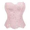 Women Corset Vintage Floral Printed Graphic Bustier Shapewear Lingerie Elegant Sleeveless Brocade Corset Tops