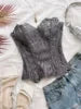 Women Corset Vintage Floral Printed Graphic Bustier Shapewear Lingerie Elegant Sleeveless Brocade Corset Tops