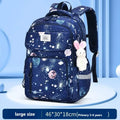 Cute Double Shoulder Casual Backpack for Girls Sesame Elementary School Model Lightweight for Grades 1-3 6 Featuring Cartoon