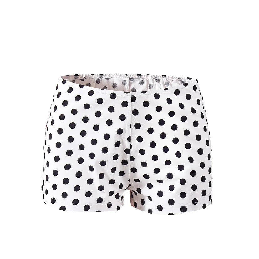 2026 Women's Clothing 2 Piece Set Women Sexy Sleeveless Bow Crop Top and Dot Shorts Summer Two Piece Women's Sets