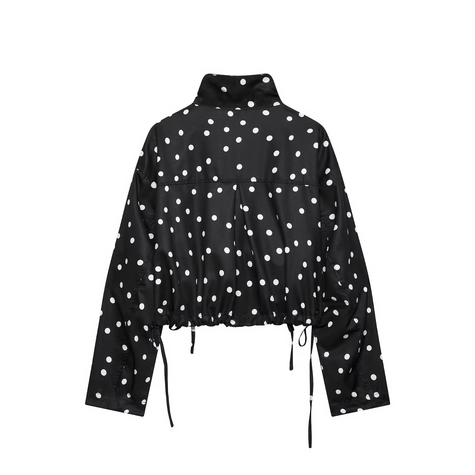 Set Women's 2026 new casual fashion 2-piece polka-dot breasted long-sleeved jacket+retro women's polka-dot mini shorts set