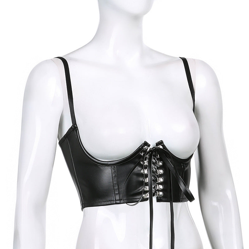 Women's Gothic Animal Print Crop Tank Top