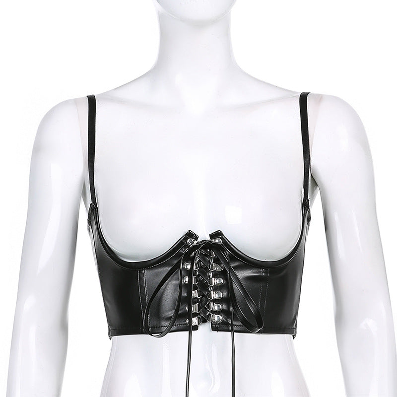 Women's Gothic Animal Print Crop Tank Top