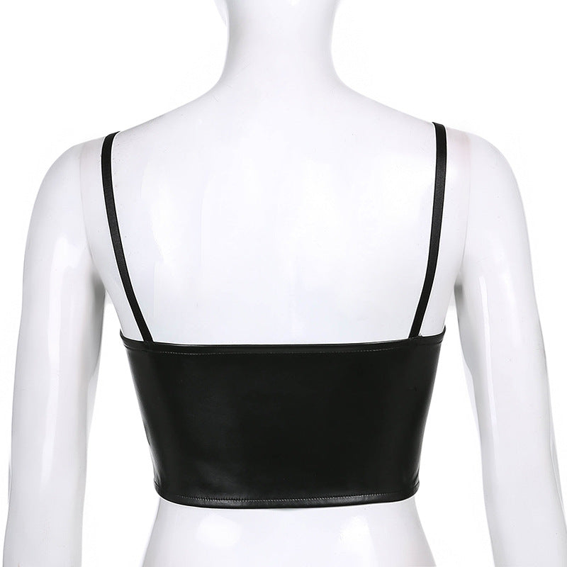 Women's Gothic Animal Print Crop Tank Top