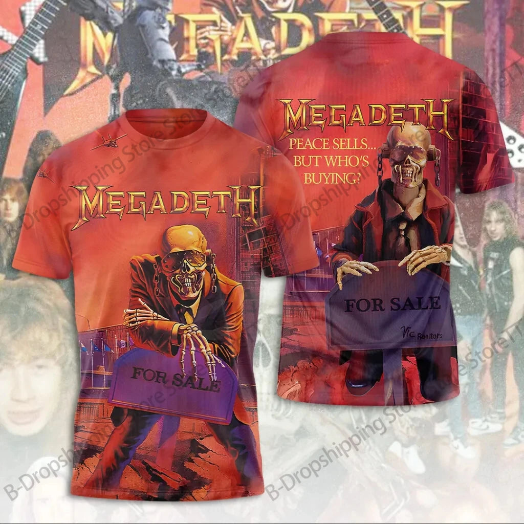 Rock Band 3D Print Graphic T-Shirt