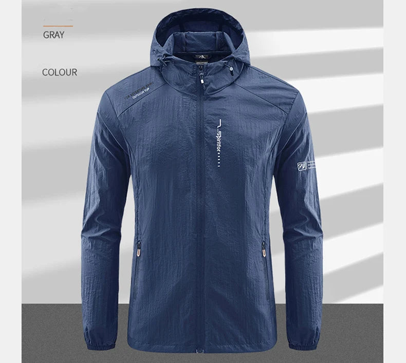 Men's Ultralight Hooded Sun Protection Jacket