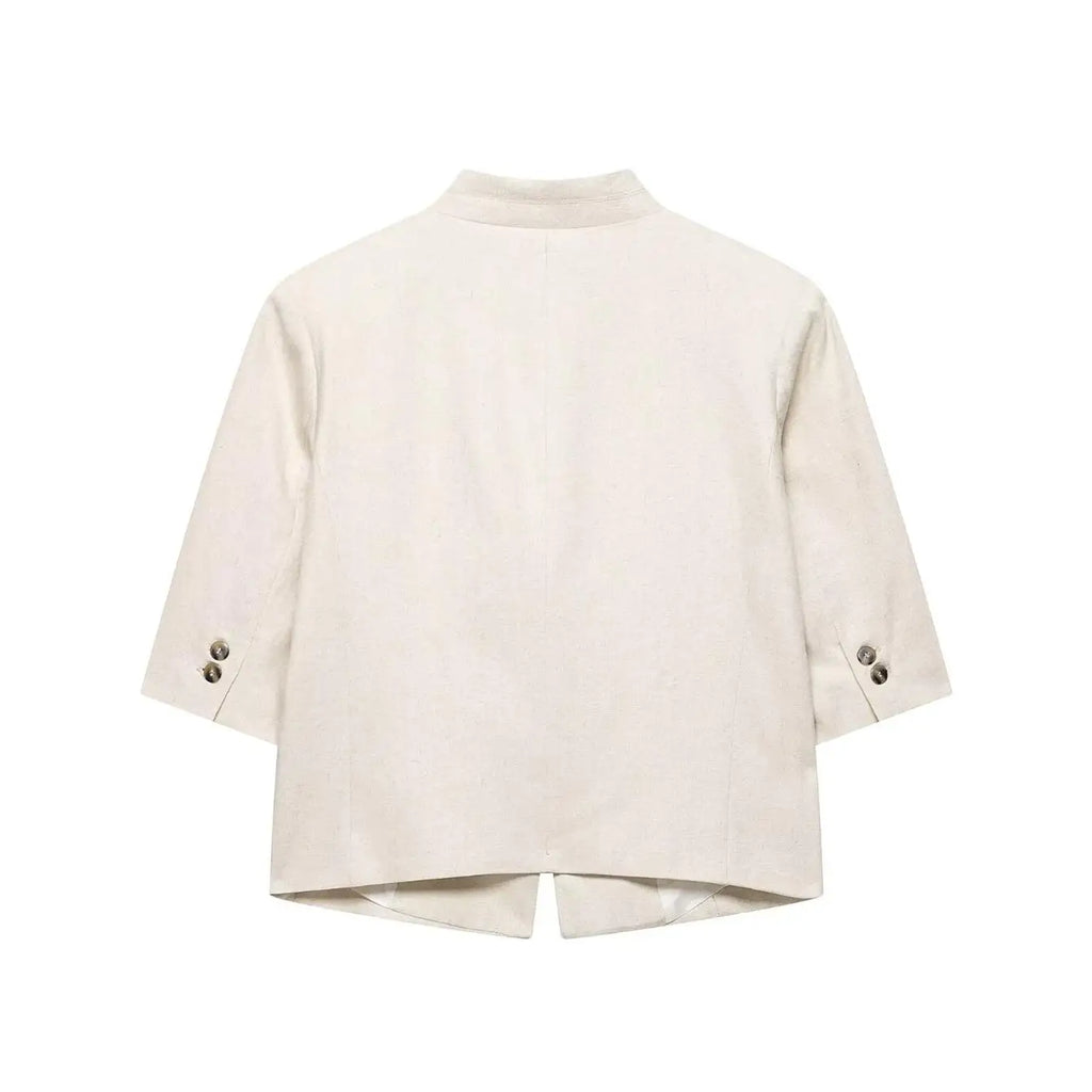 Women's Single Button Short Blazer