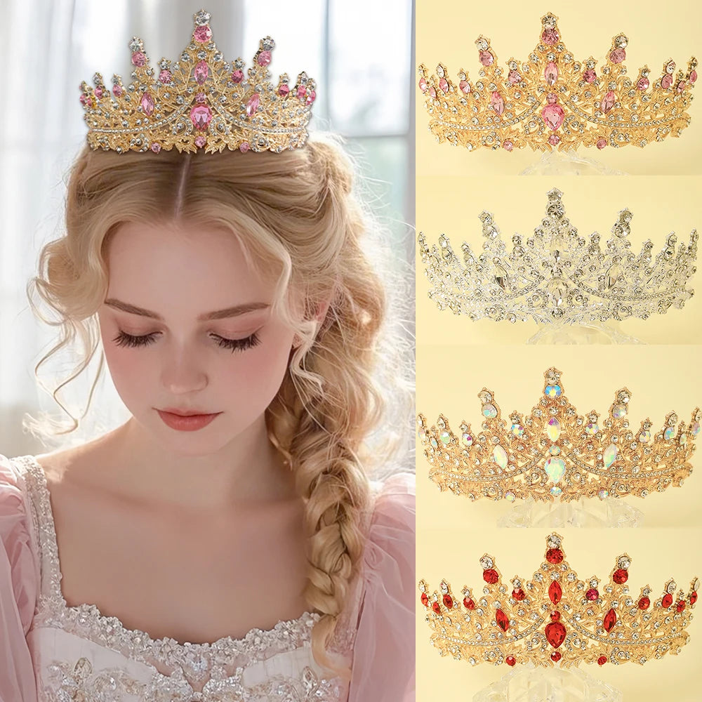 1 Piece of Multi-Color Crown Headband Suitable for Girls to Wear at Birthday Parties and Wedding Performances