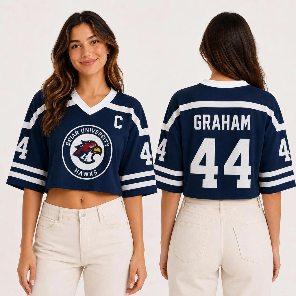 Briar University Hawks Crop Hockey Jersey