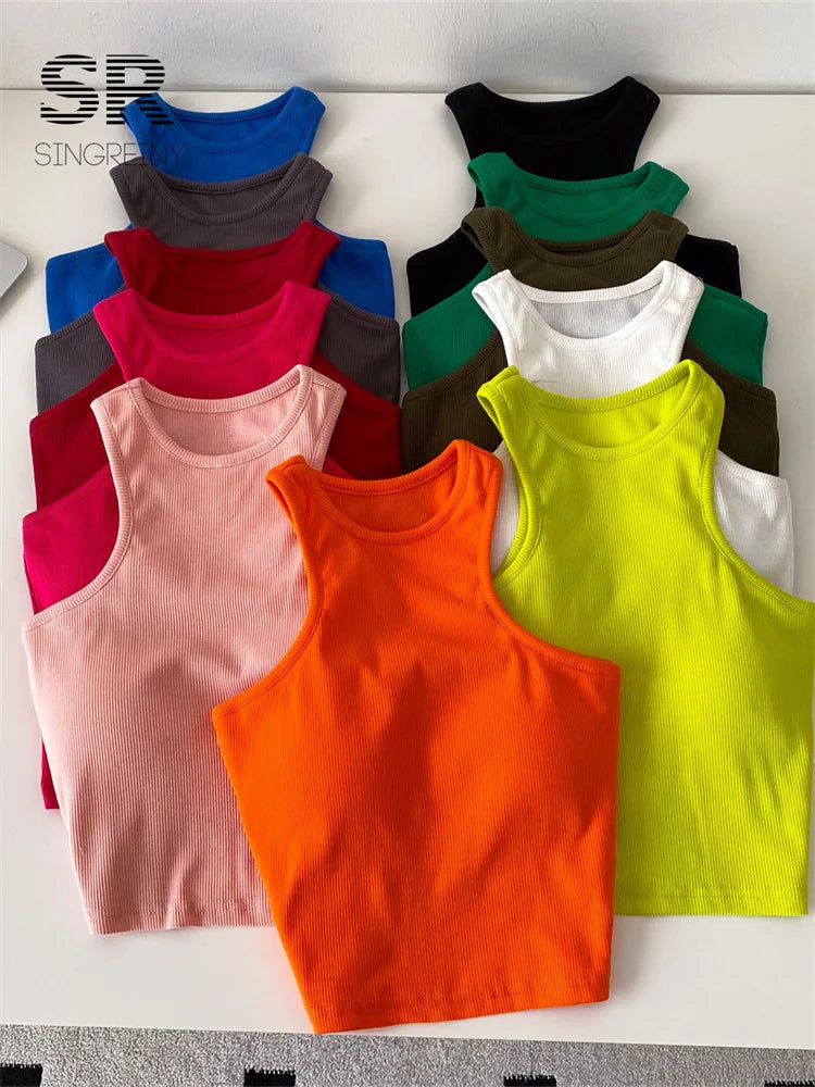 Women's Candy Color Bodycon Camisole
