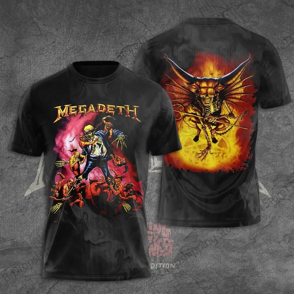 Rock Band 3D Print Graphic T-Shirt