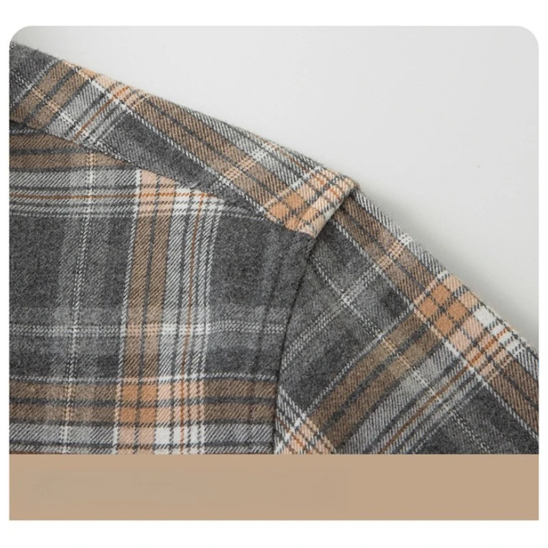 Men's Anti-Wrinkle Flannel Plaid Shirt