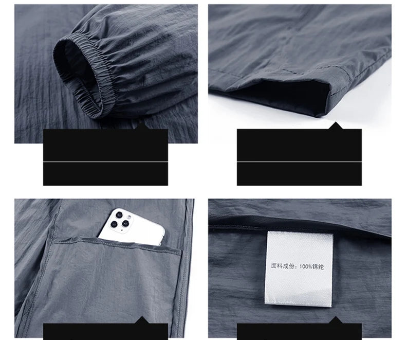 Men's Ultralight Hooded Sun Protection Jacket
