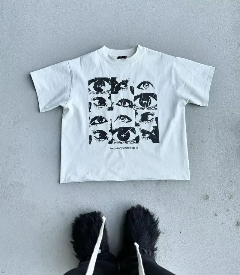 Harajuku Oversized Y2K Couple T-Shirt