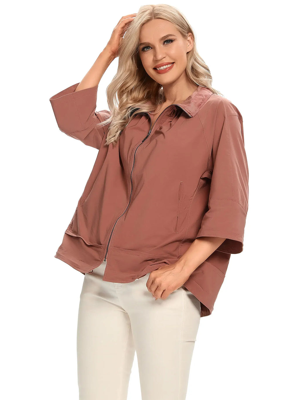 Women's Woven Casual Windbreaker