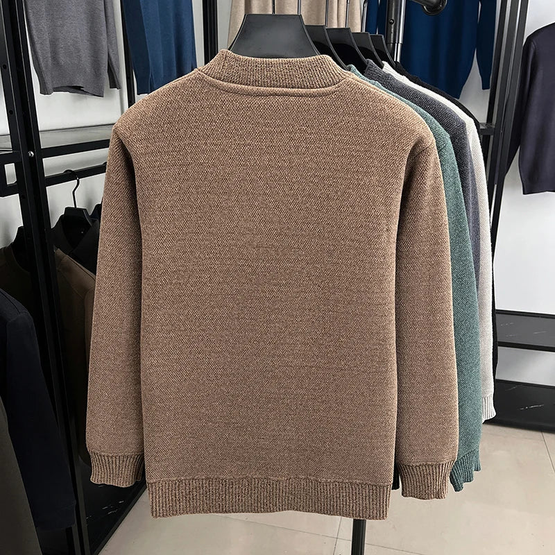 Men's Embroidered Knit Pullover Sweater