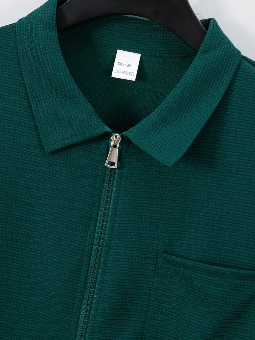 Men's Waffle Knit Slim Fit Cardigan Jacket