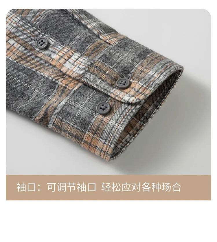 Men's Anti-Wrinkle Flannel Plaid Shirt