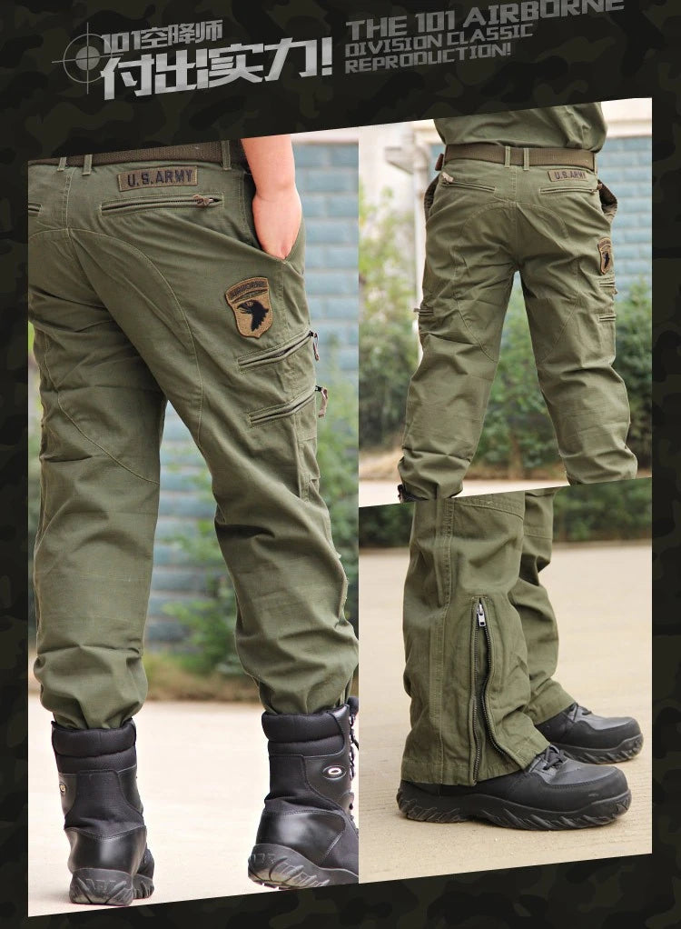 Men's Multi-Pocket Camo Cargo Pants