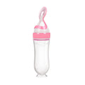 Safe Useful Silicone Baby Bottle With Spoon Food Supplement Rice Cereal Bottles Squeeze Spoon Milk Feeding Bottle Cup