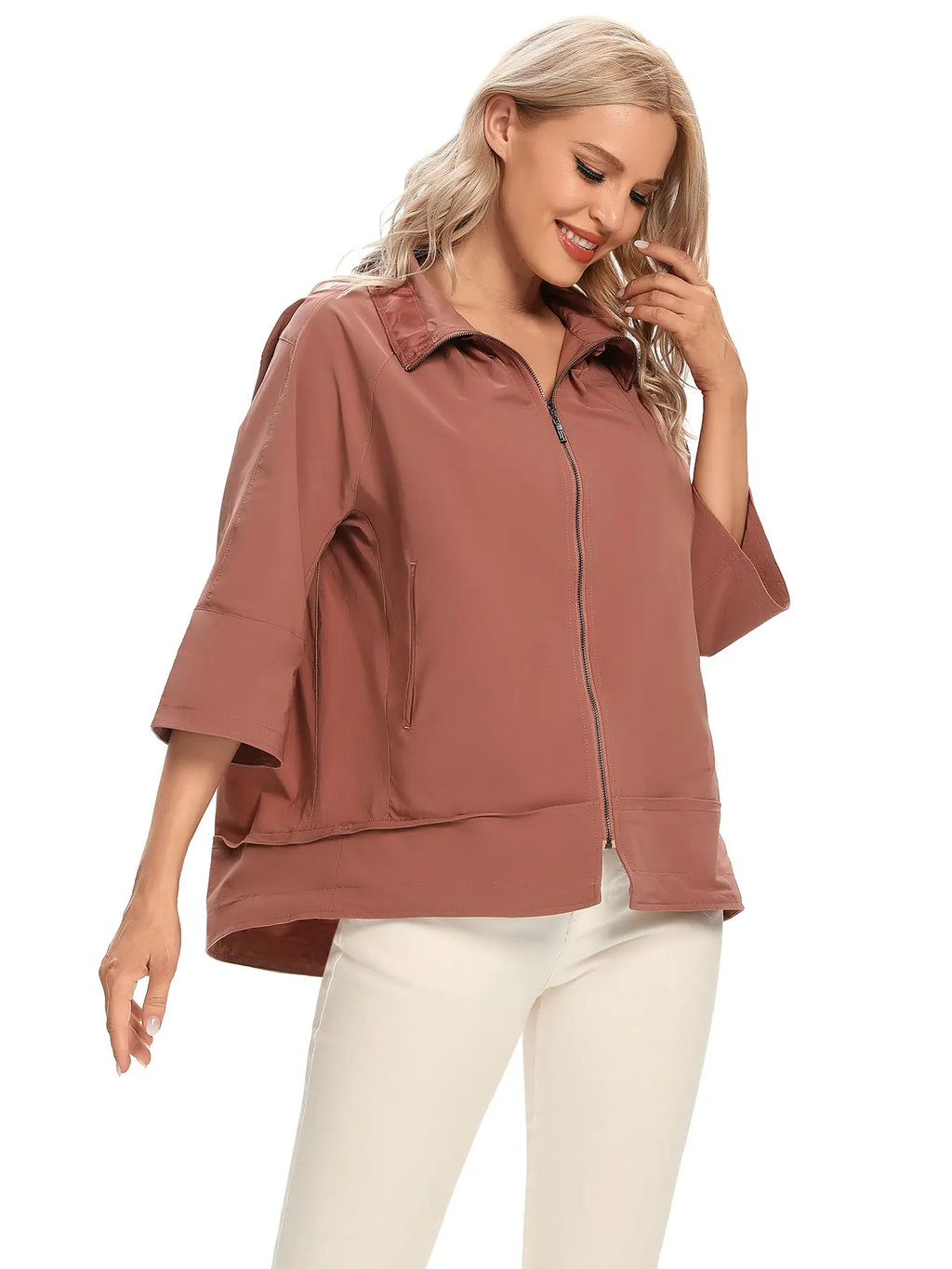 Women's Woven Casual Windbreaker