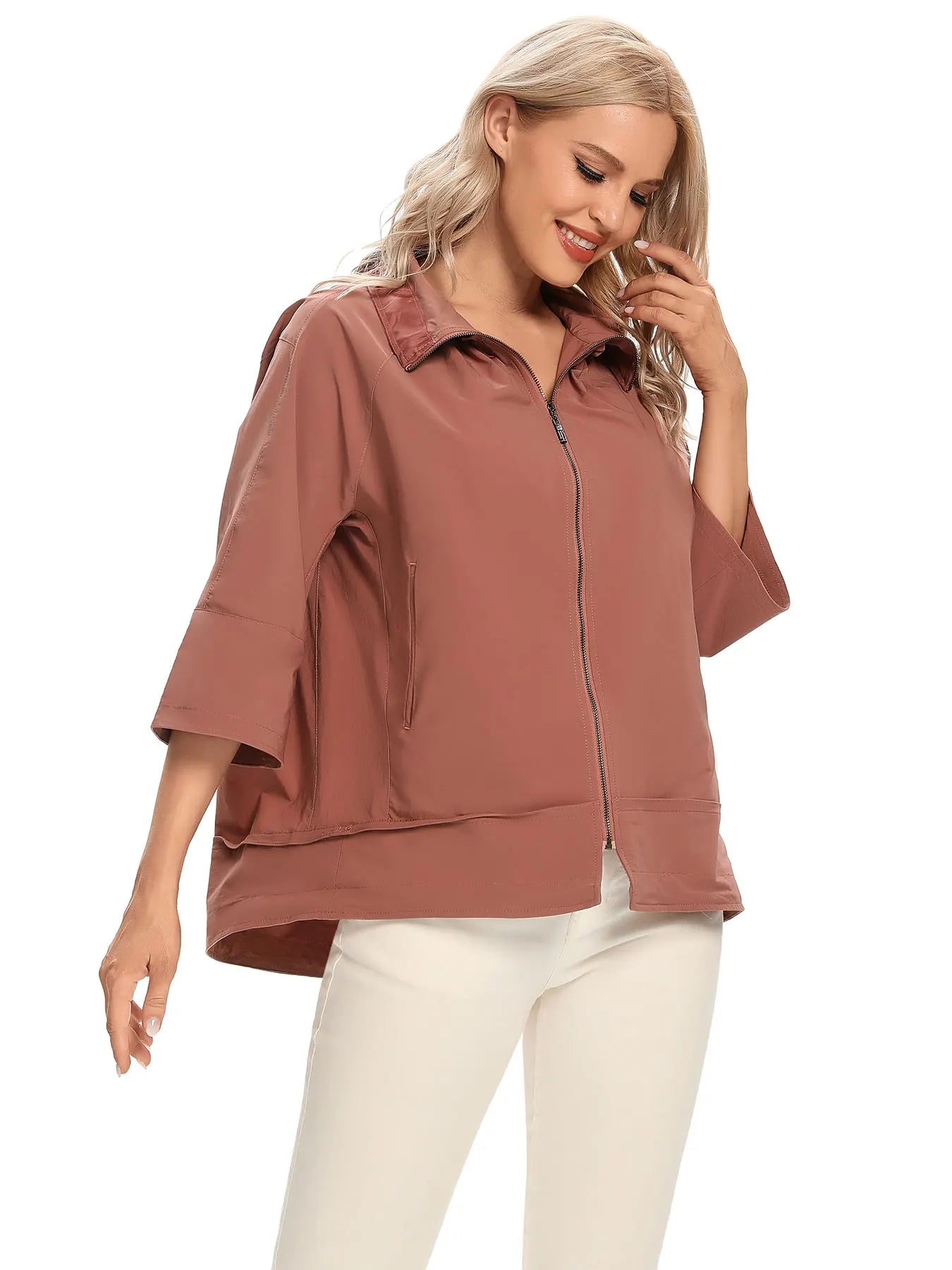 Women's Woven Casual Windbreaker