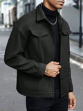Men's Lapel Woolen Jacket