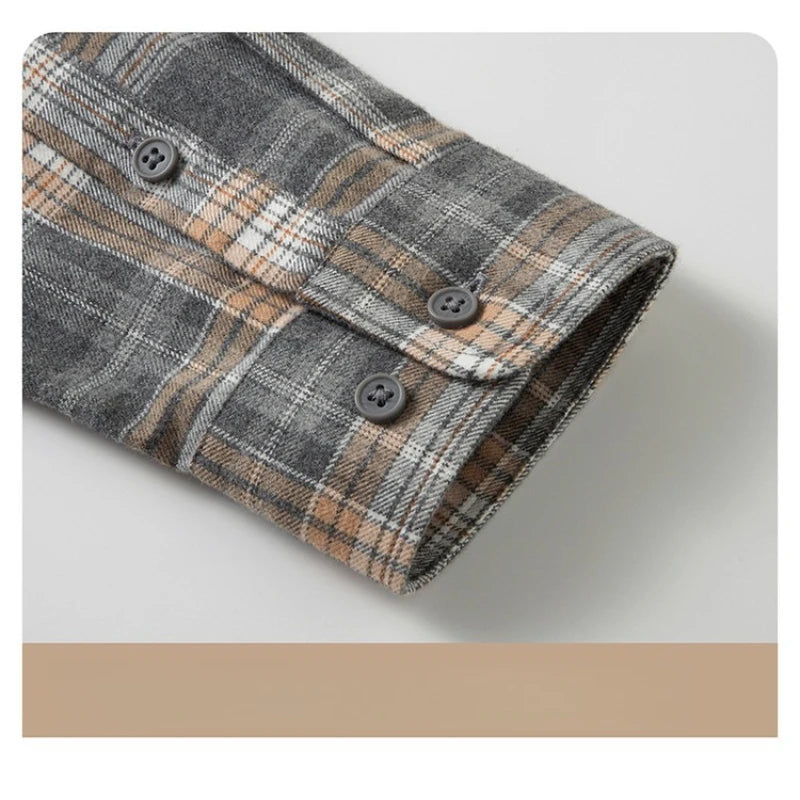 Men's Anti-Wrinkle Flannel Plaid Shirt